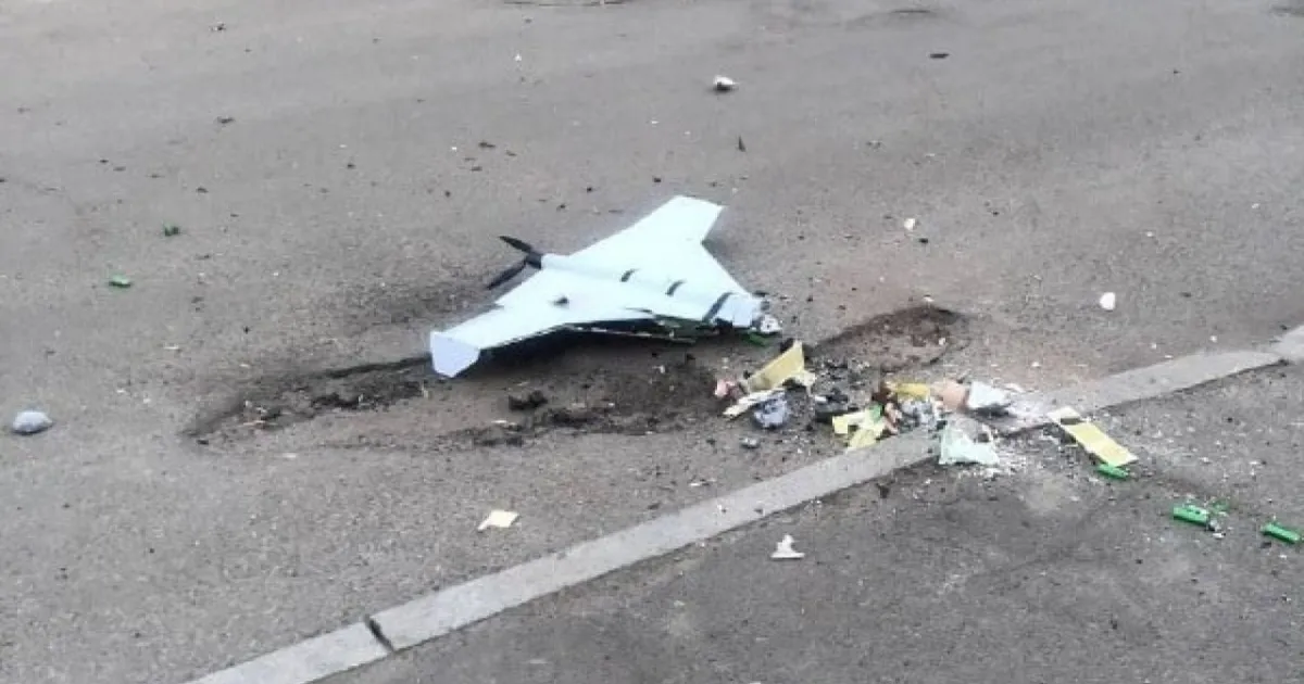Уламки дронів у Києві