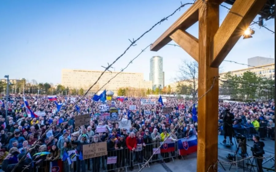 Словакия, протест