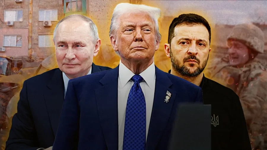 Трамп, Путін та Зеленський / Трамп, Путин и Зеленский
