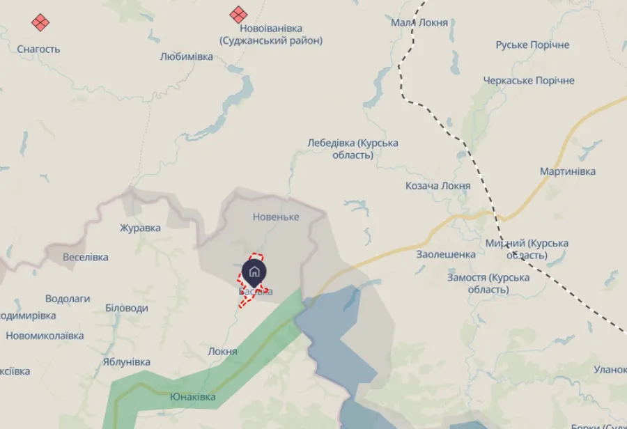 Басовка, карта