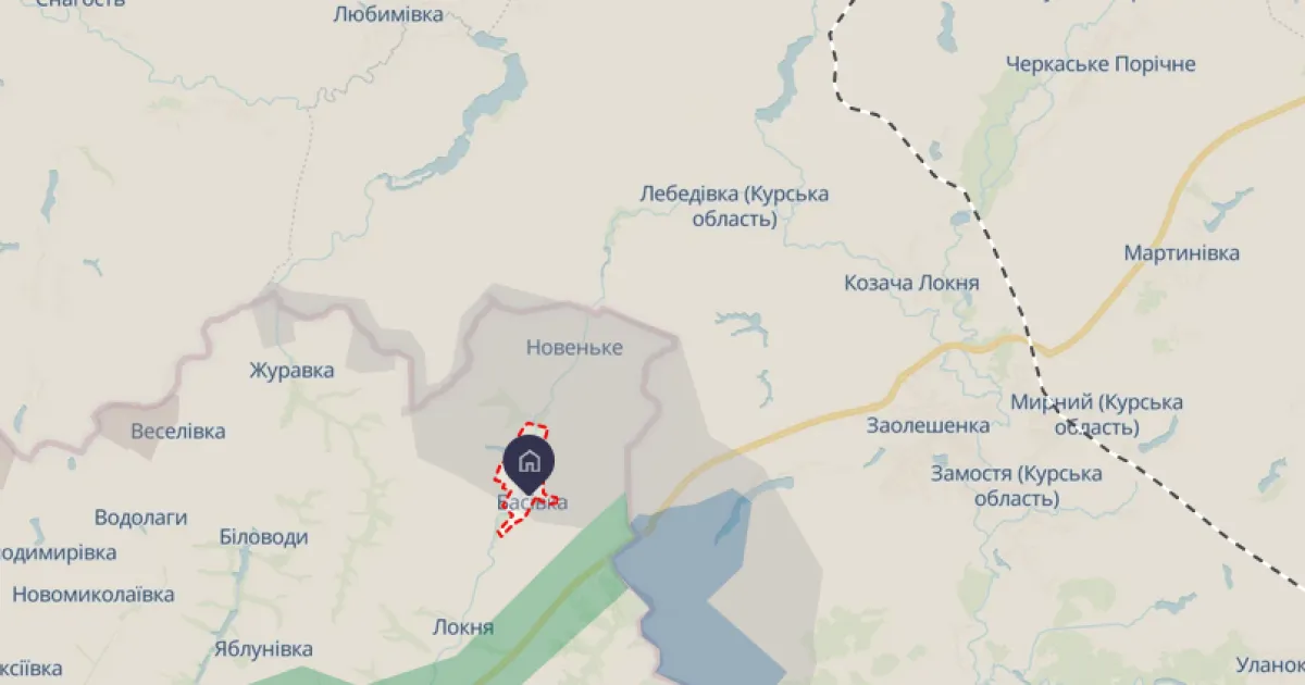 Басовка, карта