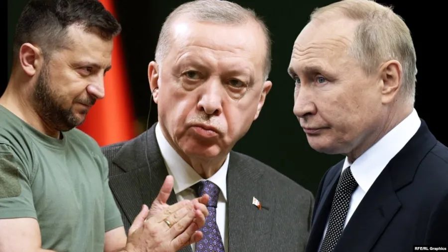 Зеленский, Путин, Эрдоган / Зеленський, Путін, Ердоган