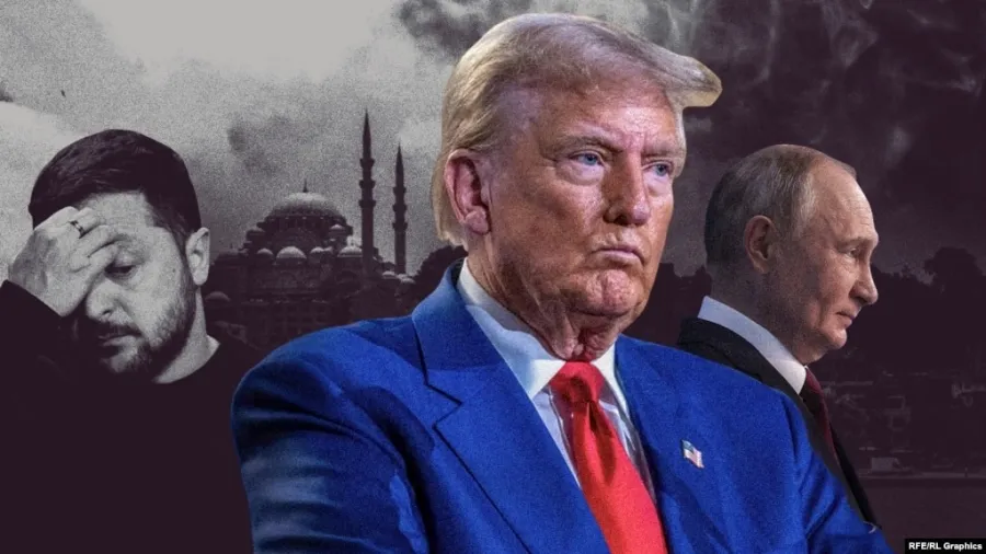 Трамп, Путін та Зеленський / Трамп, Путин и Зеленский