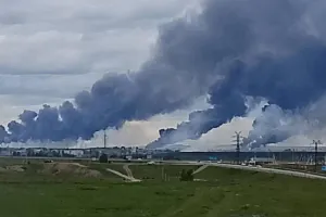 пожар, авиабаза