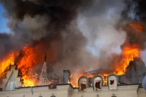 Пожежа в Одесі - Пожар в Одессе