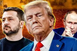 Зеленський, Трамп, Путін / Зеленский, Трамп, Путин