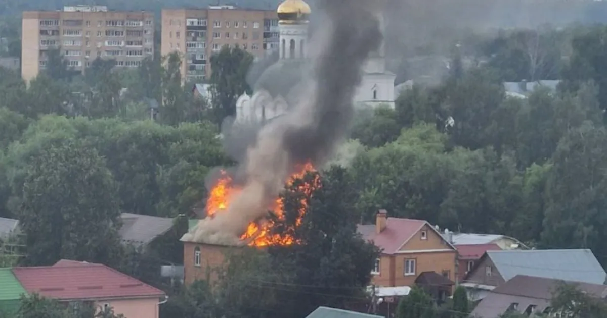 Подмосковье, пожар