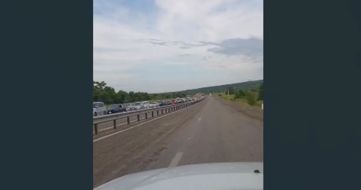 очередь за бензином
