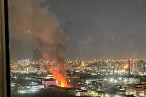 турбинный завод горит