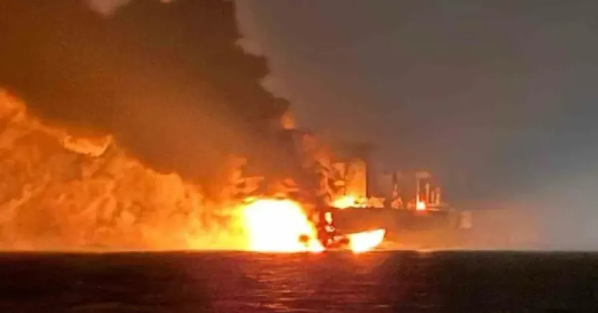 взрыв танкера в Черном море