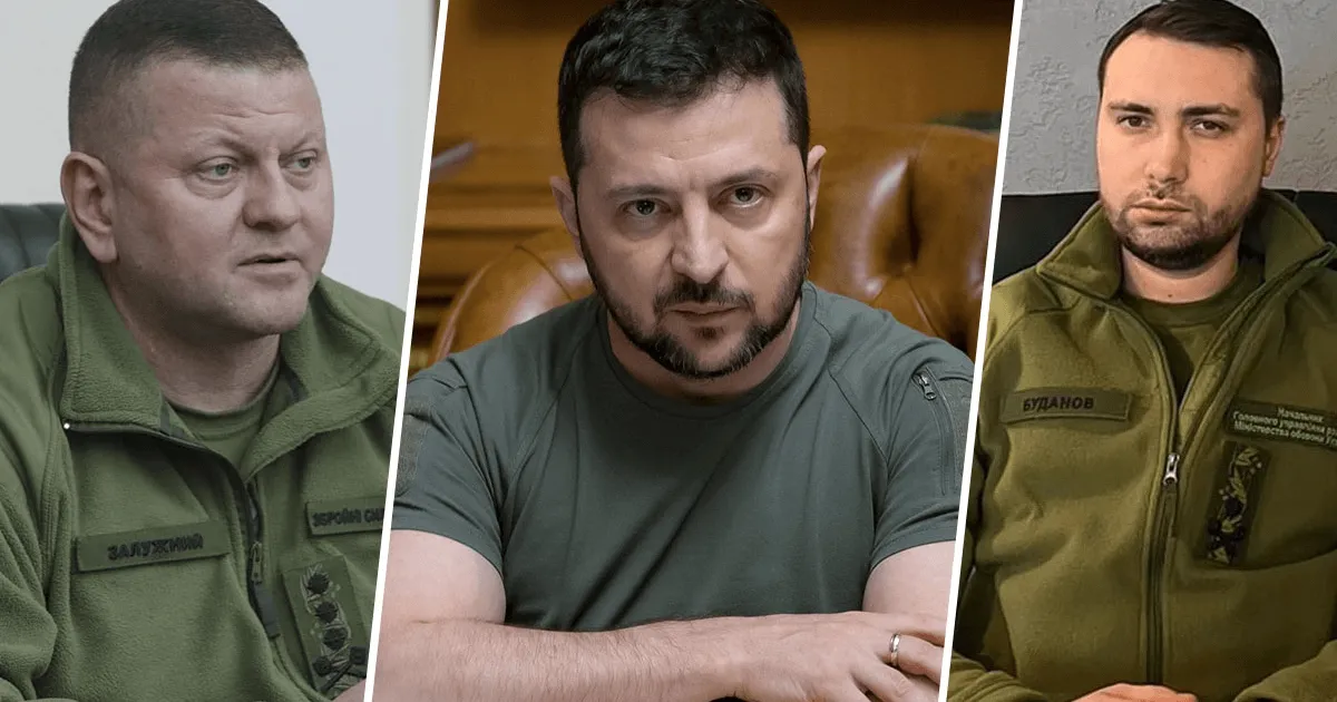 Зеленський, Буданов, Залужний