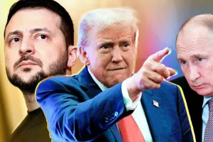 Путін, Трамп та Зеленський / Путин, Трамп и Зеленский