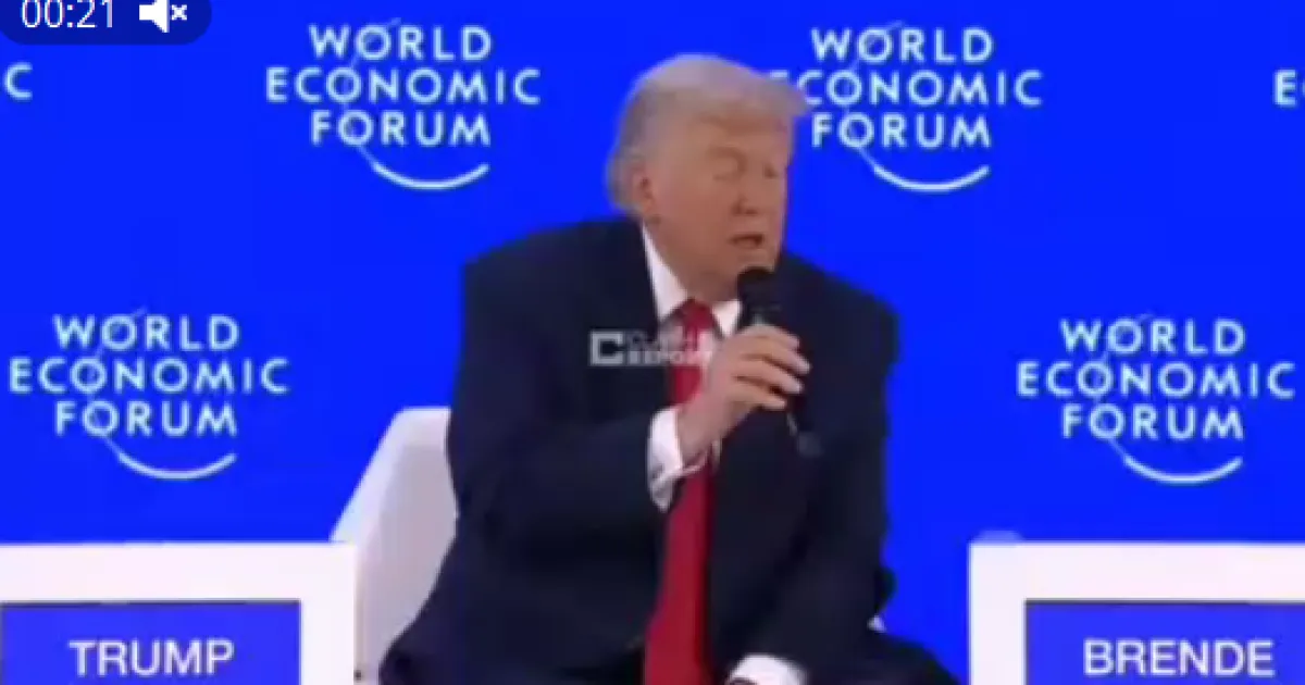 Трамп, Давос