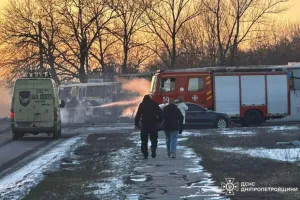 удар по автобусу