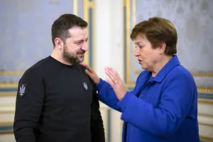 Зеленський і Крісталіна - Зеленский и Кристалина