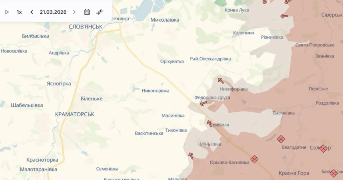 карта фронта