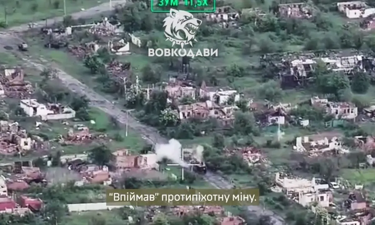 оккупанты подорвались на мине