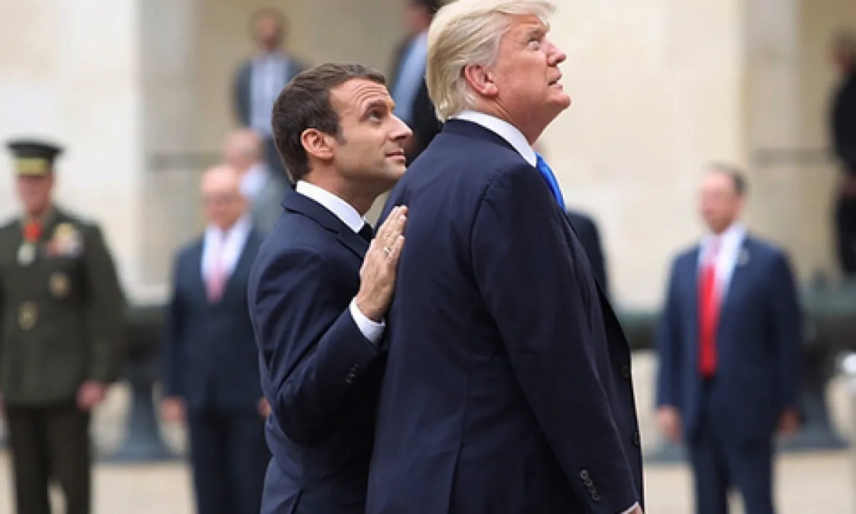 Трамп, Макрон