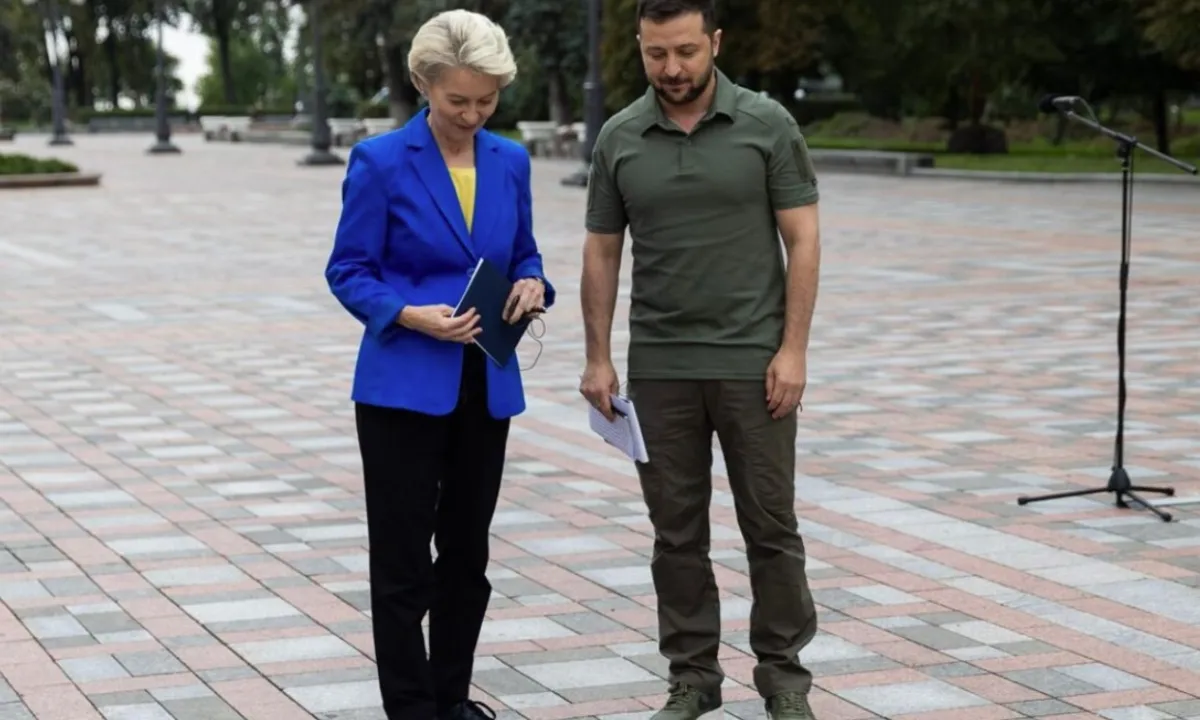 фон дер Ляйен, Зеленский