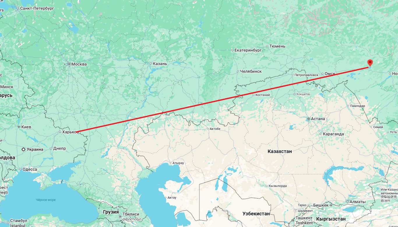 Новосибирск, км